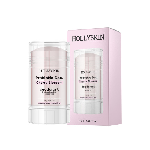 Парфумований дезодорант з гіалуроновою кислотою та пребіотиками HOLLYSKIN Cherry Blossom 50g