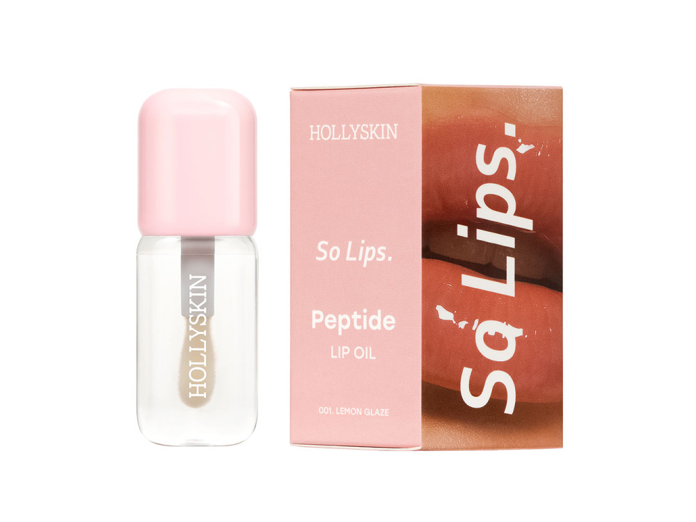 Зволожувальна олія для губ HOLLYSKIN So Lips Peptide Lip Oil 001 Limon Glaze