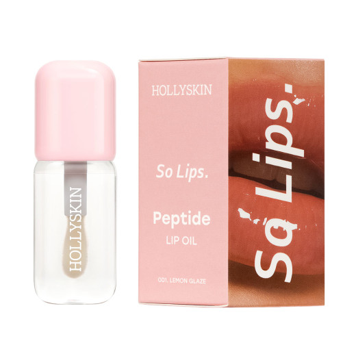 Зволожувальна олія для губ HOLLYSKIN So Lips Peptide Lip Oil 001 Limon Glaze