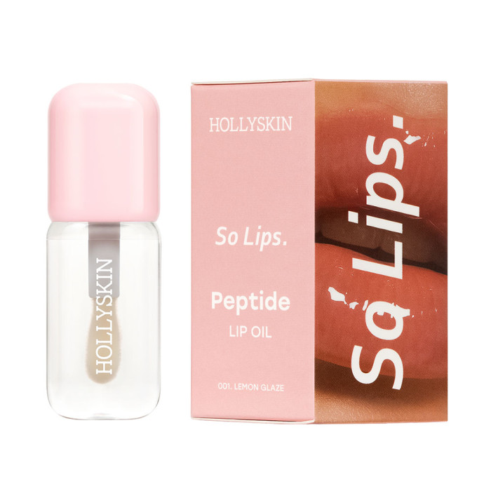 Зволожувальна олія для губ HOLLYSKIN So Lips Peptide Lip Oil 001 Limon Glaze