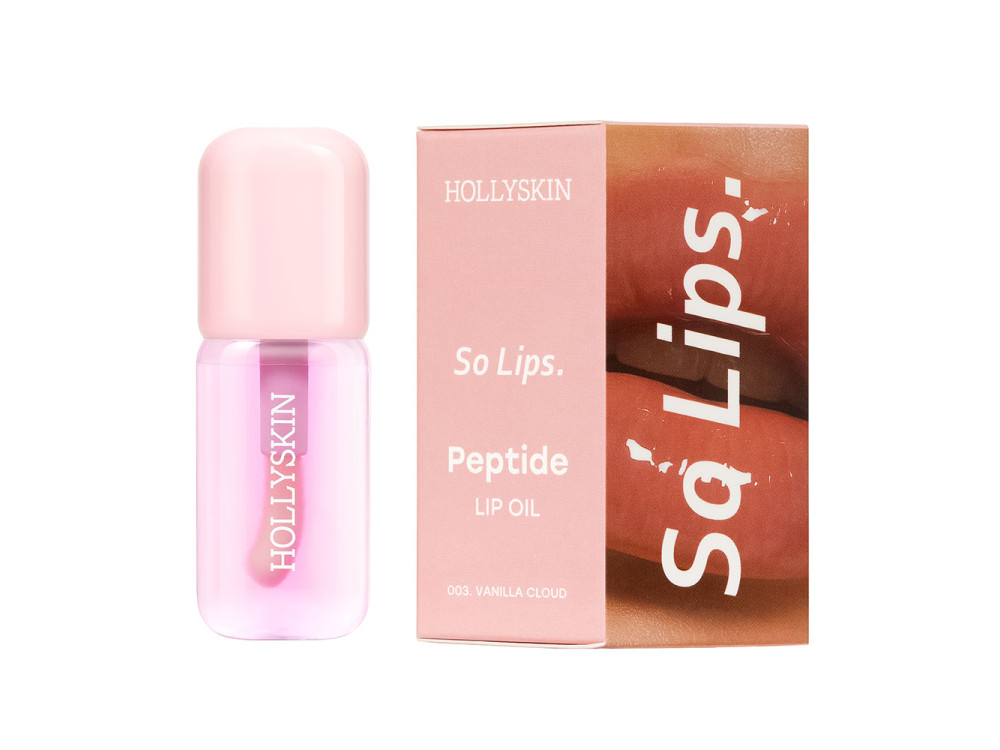 Зволожувальна олія для губ HOLLYSKIN So Lips Peptide Lip Oil 003 Vanilla Cloud