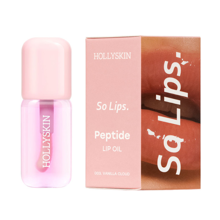 Зволожувальна олія для губ HOLLYSKIN So Lips Peptide Lip Oil 003 Vanilla Cloud