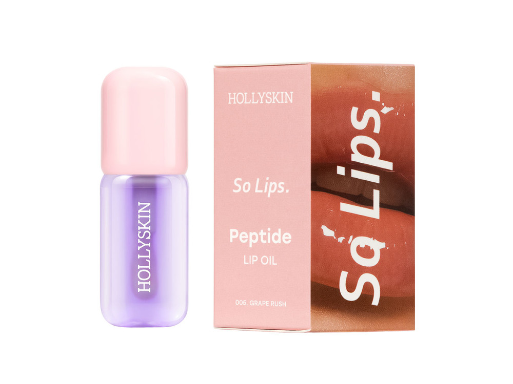 Зволожувальна олія для губ HOLLYSKIN So Lips Peptide Lip Oil 005 Grape Rush