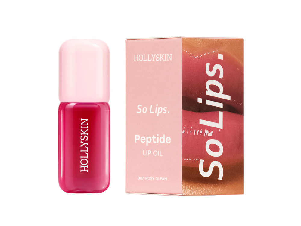 Зволожувальна олія для губ HOLLYSKIN So Lips Peptide Lip Oil 007 Rosy Gleam