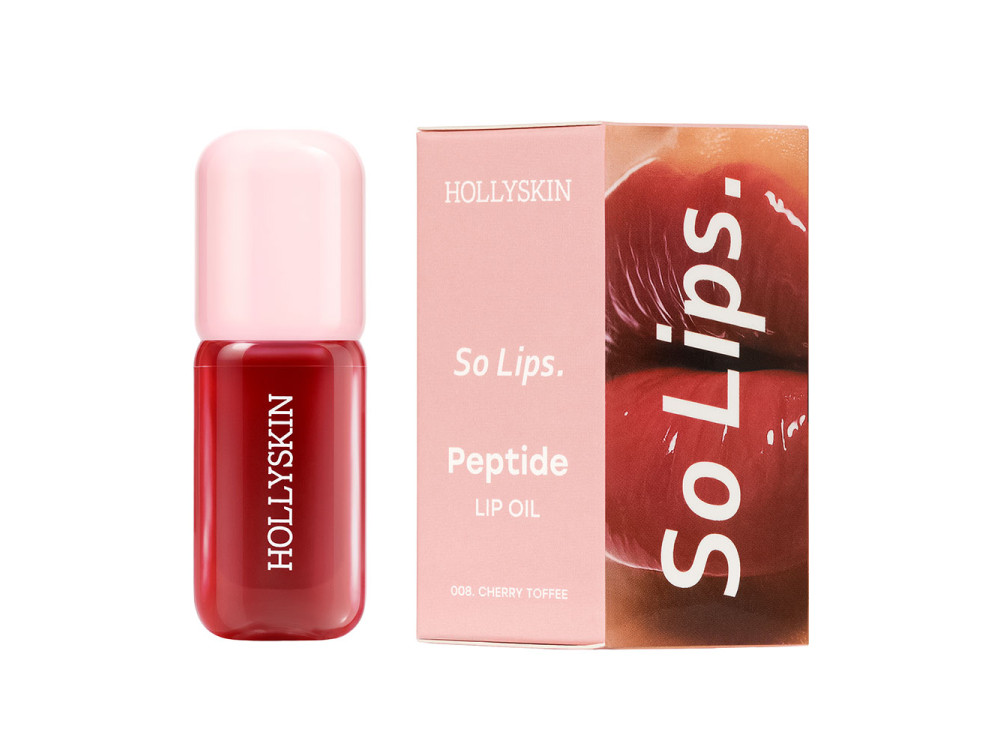 Зволожувальна олія для губ HOLLYSKIN So Lips Peptide Lip Oil 008 Cherry Toffee