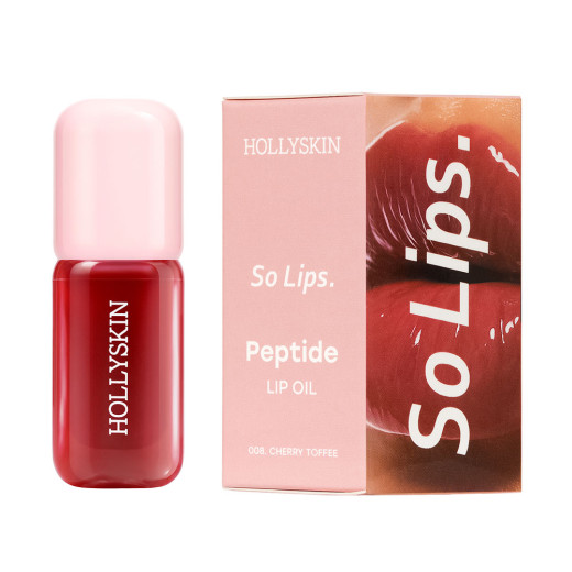 Зволожувальна олія для губ HOLLYSKIN So Lips Peptide Lip Oil 008 Cherry Toffee