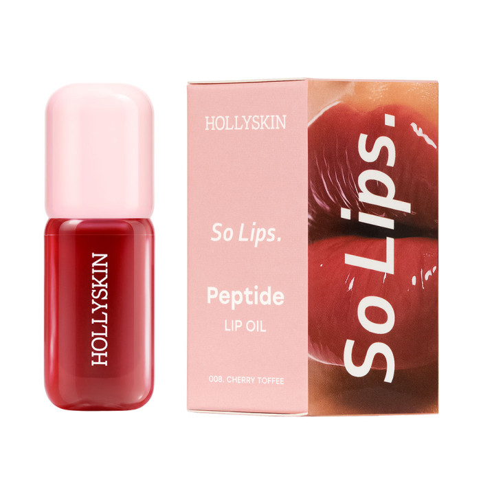 Зволожувальна олія для губ HOLLYSKIN So Lips Peptide Lip Oil 008 Cherry Toffee