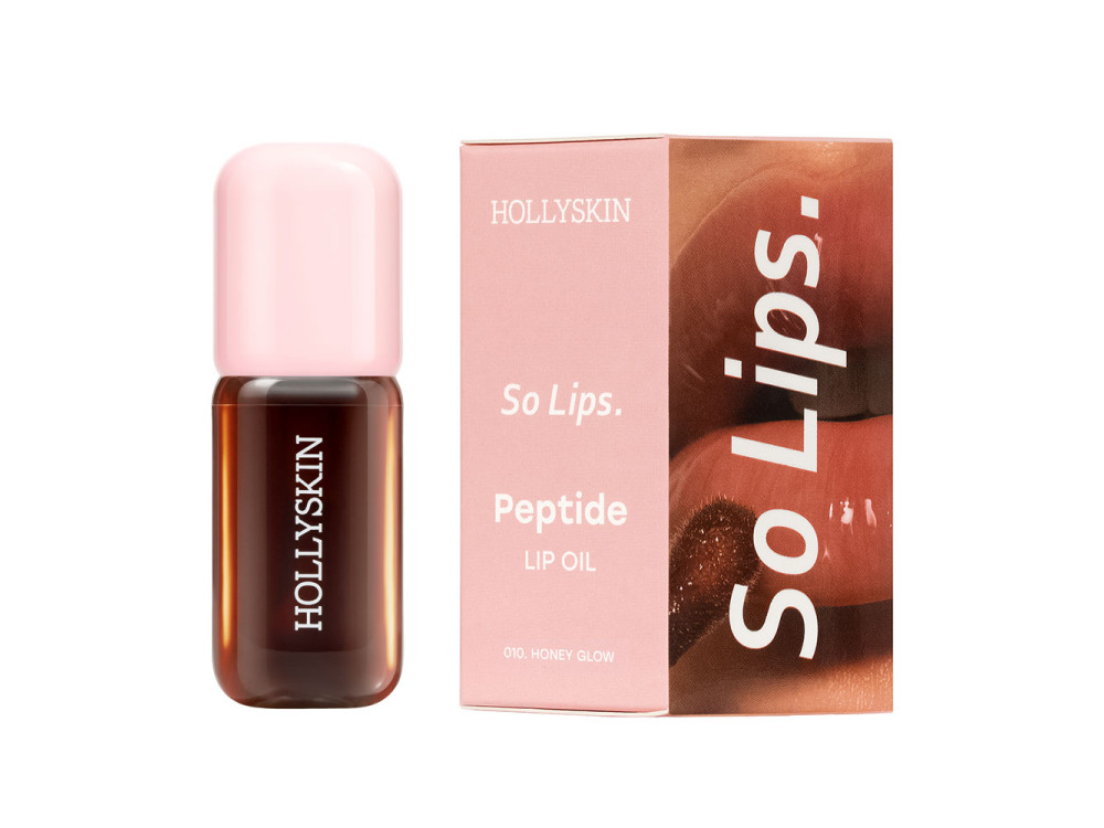 Зволожувальна олія для губ HOLLYSKIN So Lips Peptide Lip Oil 010 Honey Glow