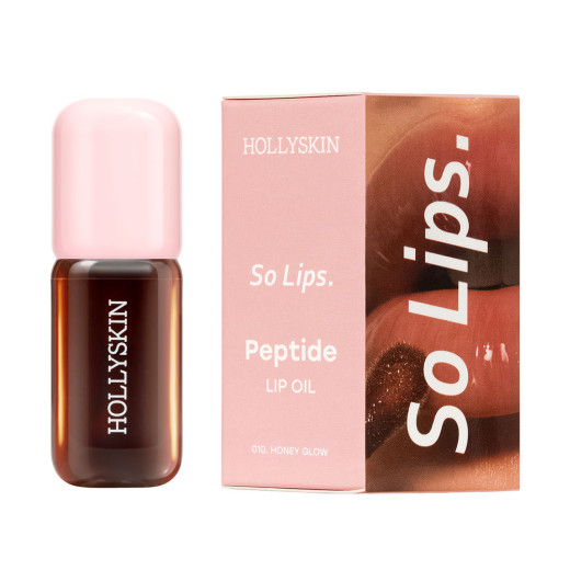 Зволожувальна олія для губ HOLLYSKIN So Lips Peptide Lip Oil 010 Honey Glow