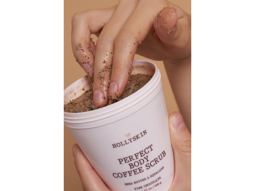 Скраб для ідеально гладенької шкіри HOLLYSKIN Perfect Body Coffee Scrub Pink Chocolate 300g
