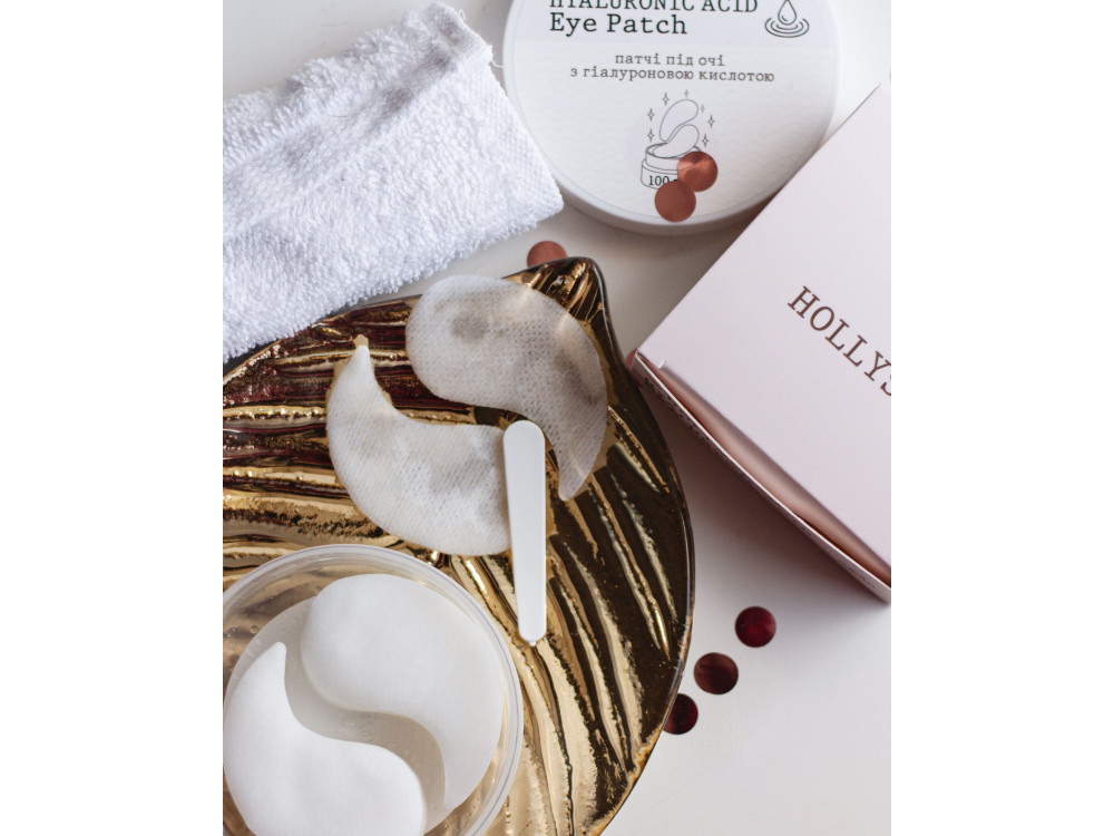 Патчі під очі HOLLYSKIN Hyaluronic Acid Eye Patch 100шт