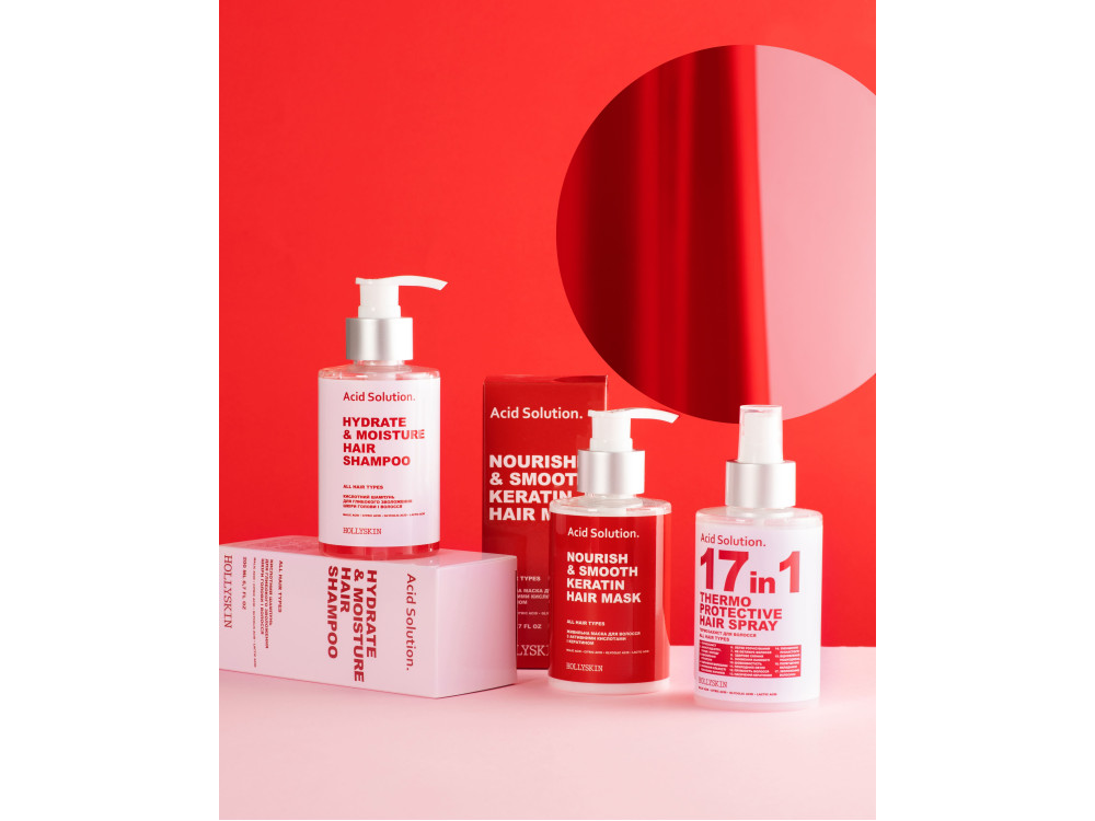 Спрей-термозахист для волосся HOLLYSKIN Acid Solution 200ml
