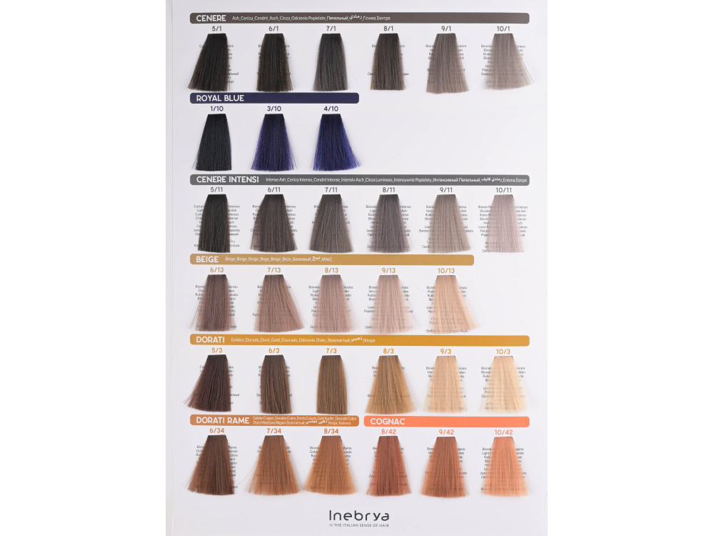Крем-фарба для волосся Inebrya Color 1/10 синьо-чорний 100 мл