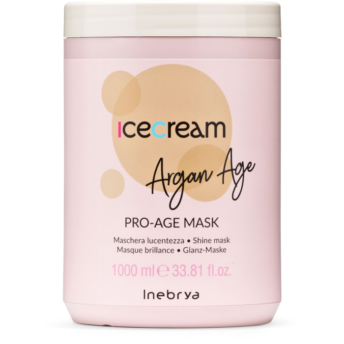 Маска з арганієвою олією для фарбованого волосся Inebrya Argan Oil Pro Age Mask 1000 мл