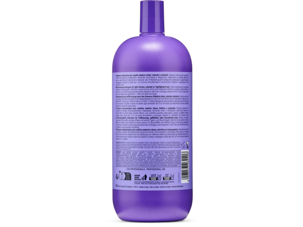 Шампунь для знебарвленого або сивого волосся Inebrya Blondesse no-yellow shampoo 1000 мл