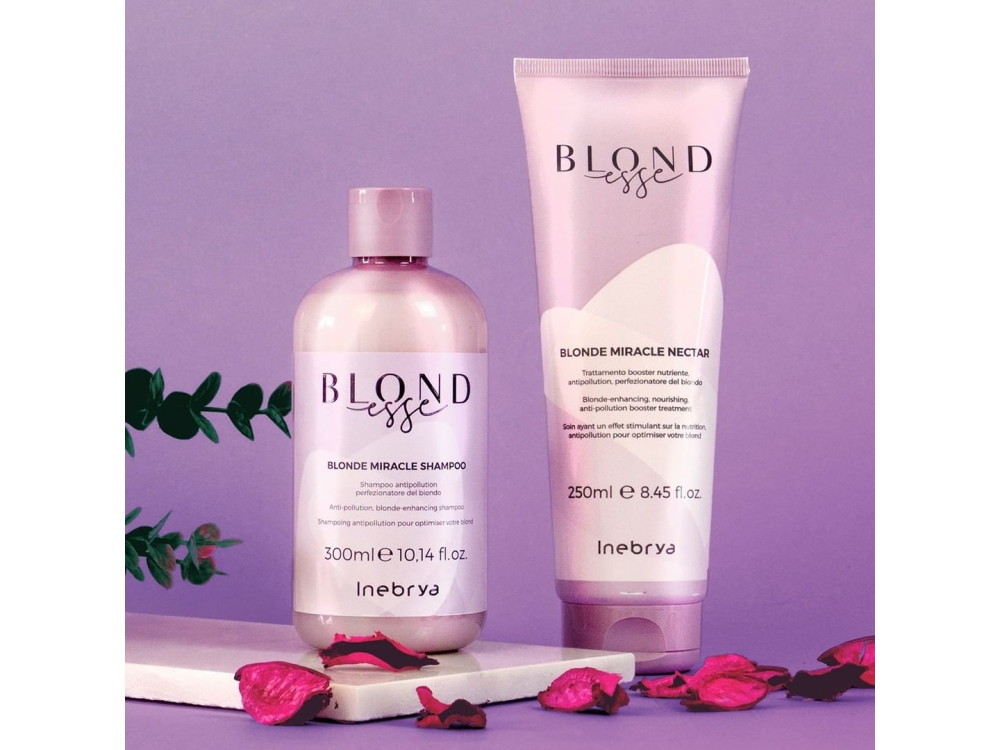 Маска для волосся відтінків блонд Inebrya blondesse blonde miracle nectar 250 мл