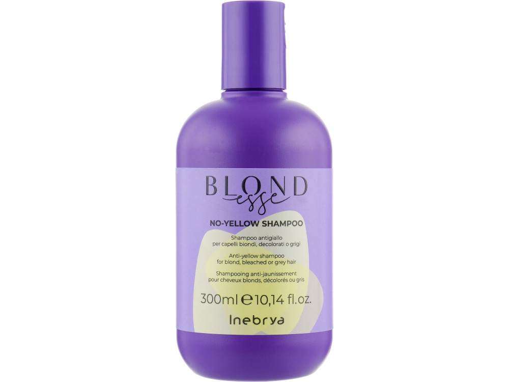 Шампунь для знебарвленого або сивого волосся Inebrya Blondesse no-yellow shampoo 300 мл