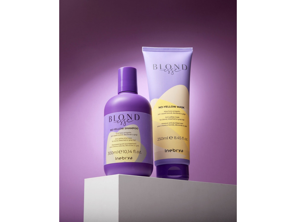Шампунь для знебарвленого або сивого волосся Inebrya Blondesse no-yellow shampoo 300 мл