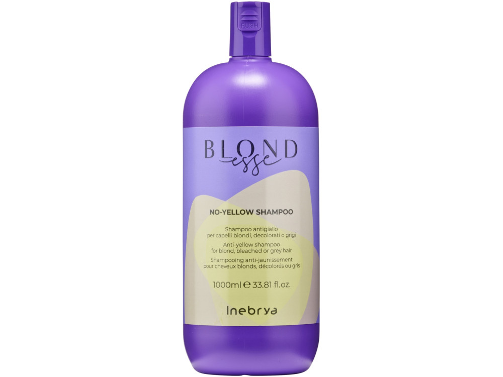 Шампунь для знебарвленого або сивого волосся Inebrya Blondesse no-yellow shampoo 1000 мл