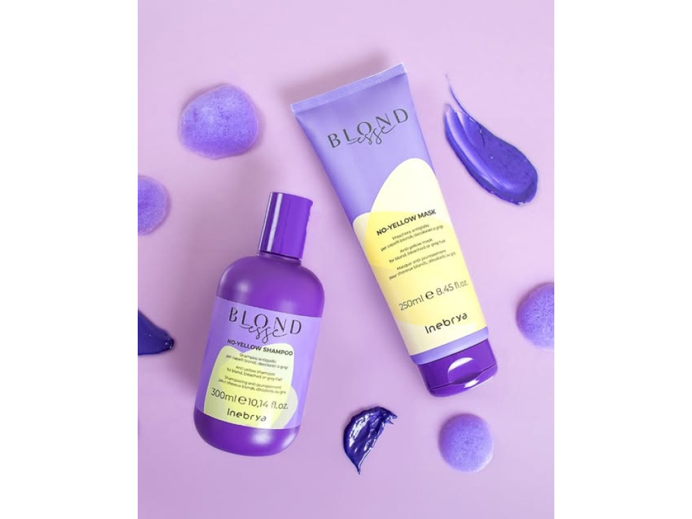 Шампунь для знебарвленого або сивого волосся Inebrya Blondesse no-yellow shampoo 300 мл
