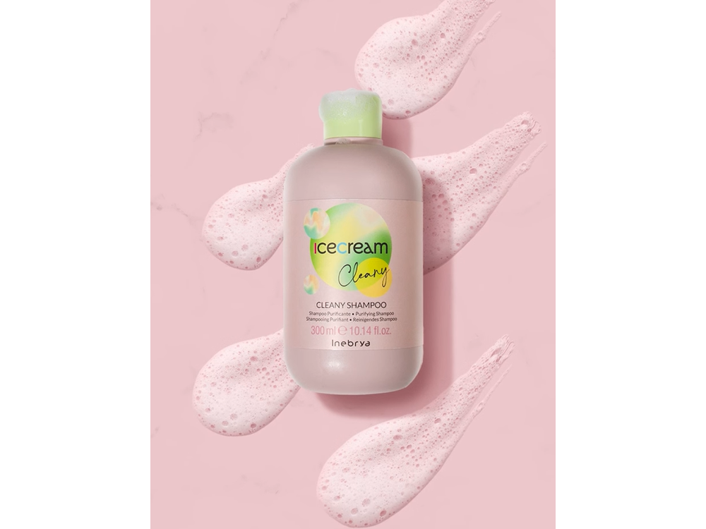 Шампунь проти лупи, для проблемної та чутливої шкіри голови Inebrya ice cream cleany shampoo 300 мл