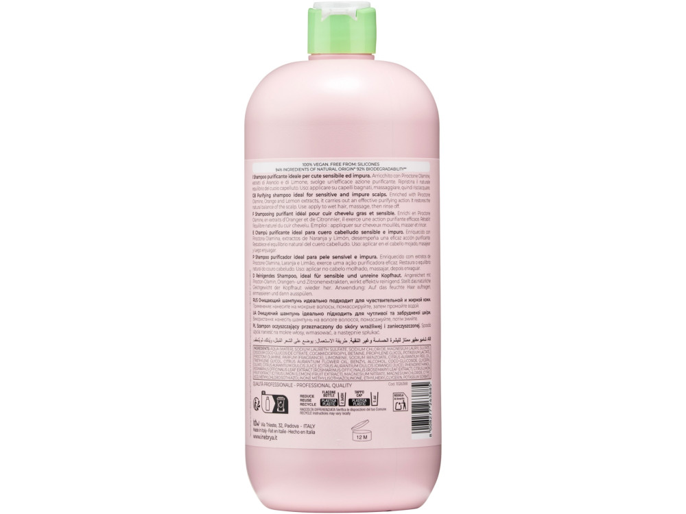 Шампунь проти лупи, для проблемної та чутливої шкіри голови Inebrya ice cream cleany shampoo 1000 мл