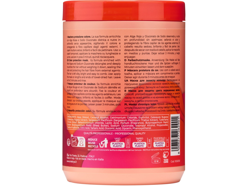 Маска для фарбованого волосся Inebrya color perfect mask 1000 мл