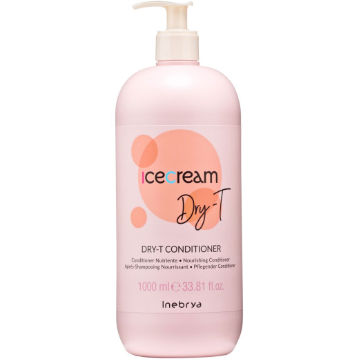 Кондиціонер для сухого, кучерявого та фарбованого волосся Inebrya dry-t conditioner 1000 мл