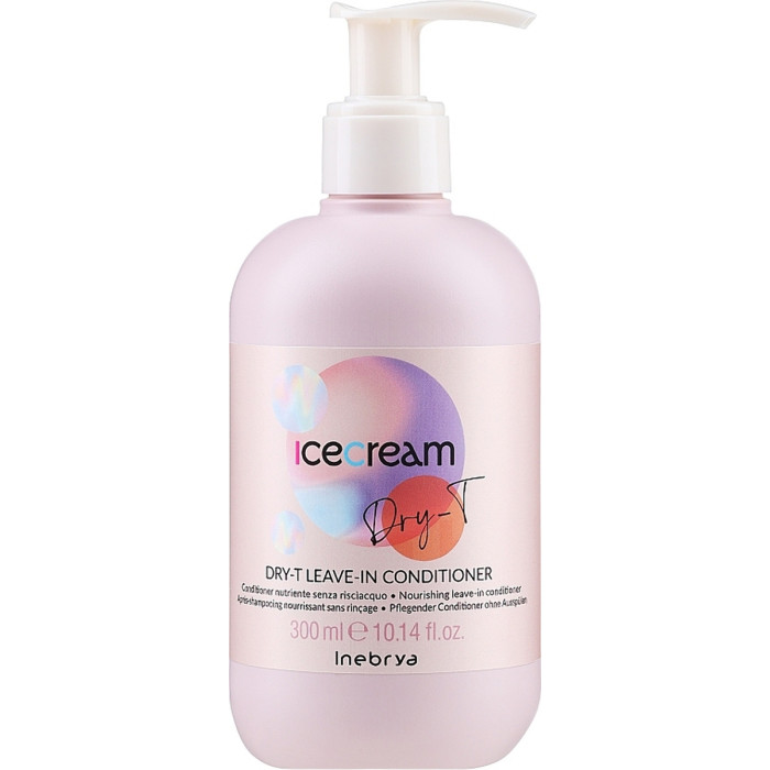 Кондиціонер незмивний чуттєвий крем Inebrya Ice Cream Leave-In conditioner, 300 мл