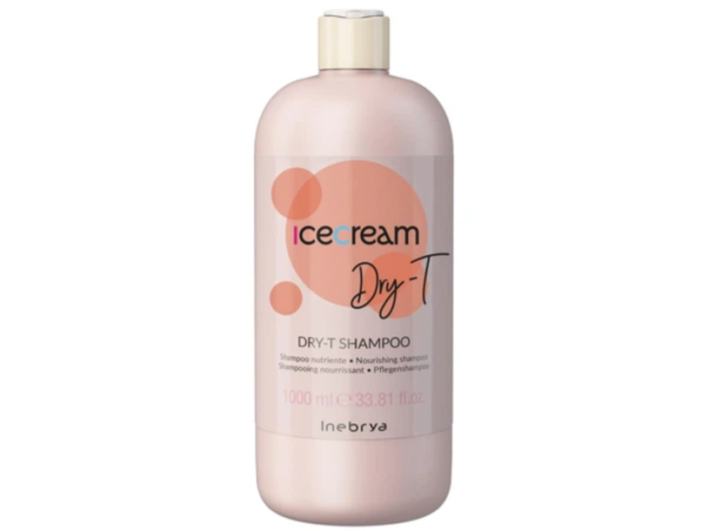 Шампунь для сухого, кучерявого та фарбованого волосся Inebrya dry-t shampoo 1000 мл