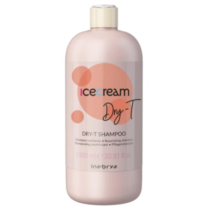 Шампунь для сухого, кучерявого та фарбованого волосся Inebrya dry-t shampoo 1000 мл