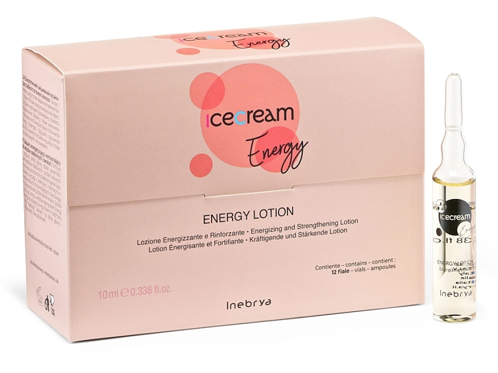 Лосьйон проти випадіння волосся Inebrya energy lotion intensive effect 10 мл*12 амп