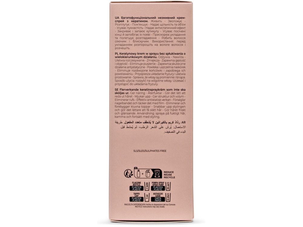 Спрей з кератином багатофункціональний Inebrya Keratin one multi-action 200 мл