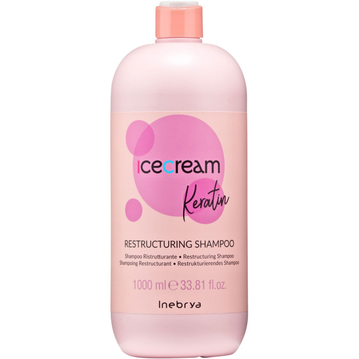 Шампунь відновлюючий з кератином Inebrya Keratin restructuring shampoo with keratin 1000 мл