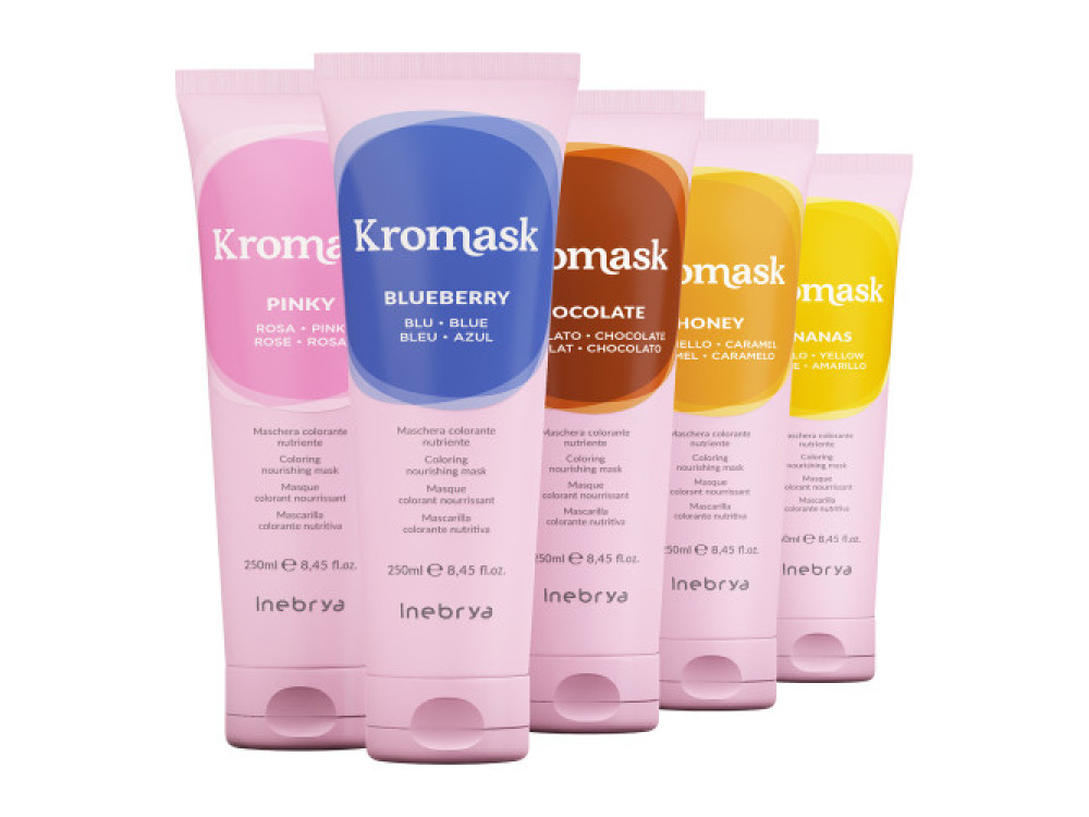 Маска для волосся тонувальна рожева Inebrya Kromask color mask PINKY 250 мл
