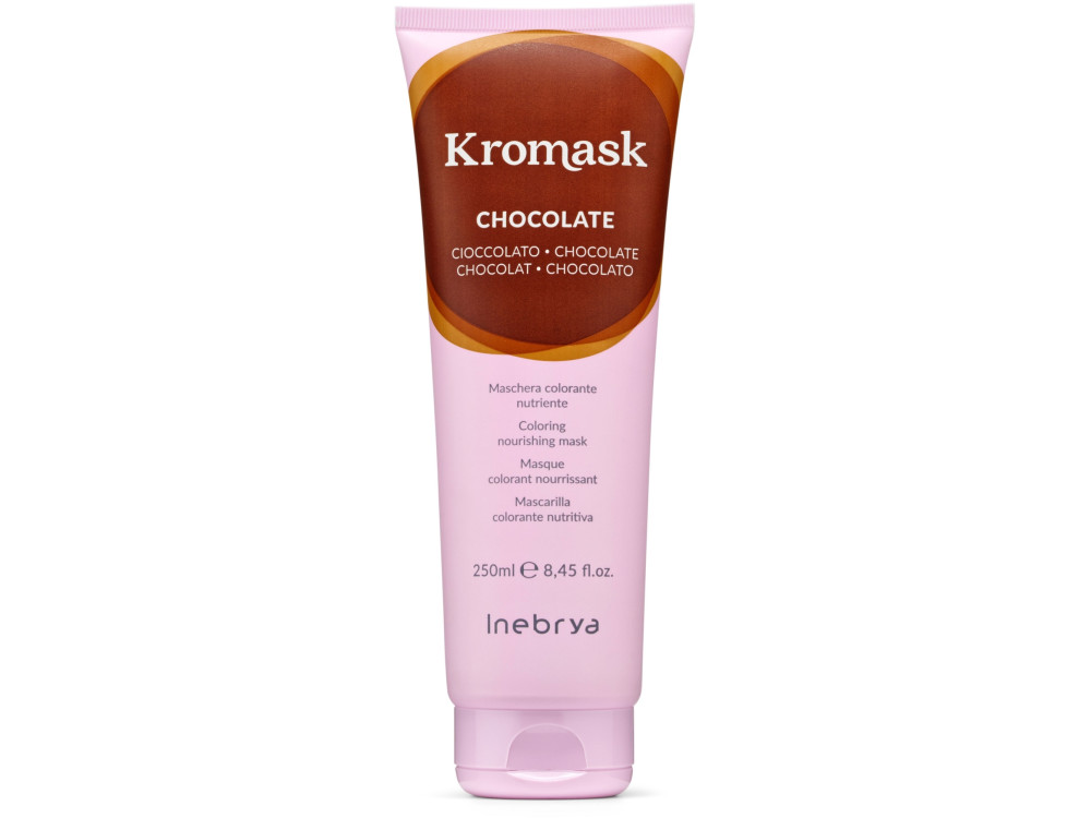 Маска для волосся тонувальна шоколад Inebrya Kromask color mask CHOCOLATE 250 мл