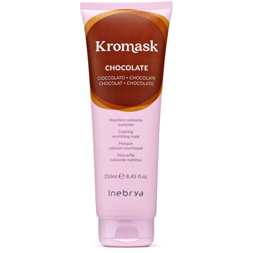 Маска для волосся тонувальна шоколад Inebrya Kromask color mask CHOCOLATE 250 мл