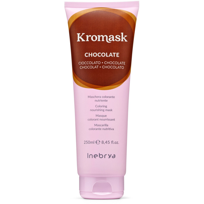 Маска для волосся тонувальна шоколад Inebrya Kromask color mask CHOCOLATE, 250 мл