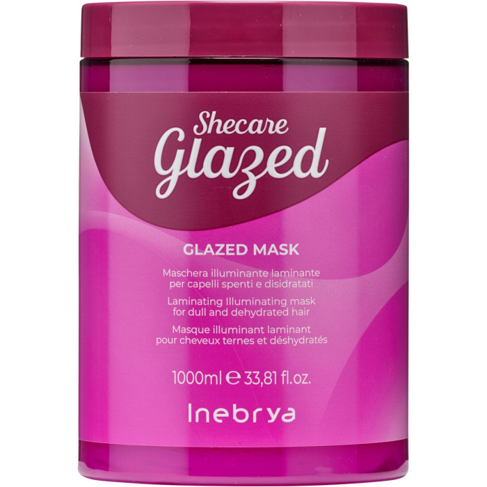 Маска для блиску волосся з ефектом глазурування Inebrya Shecare Glazed Mask, 1000 мл