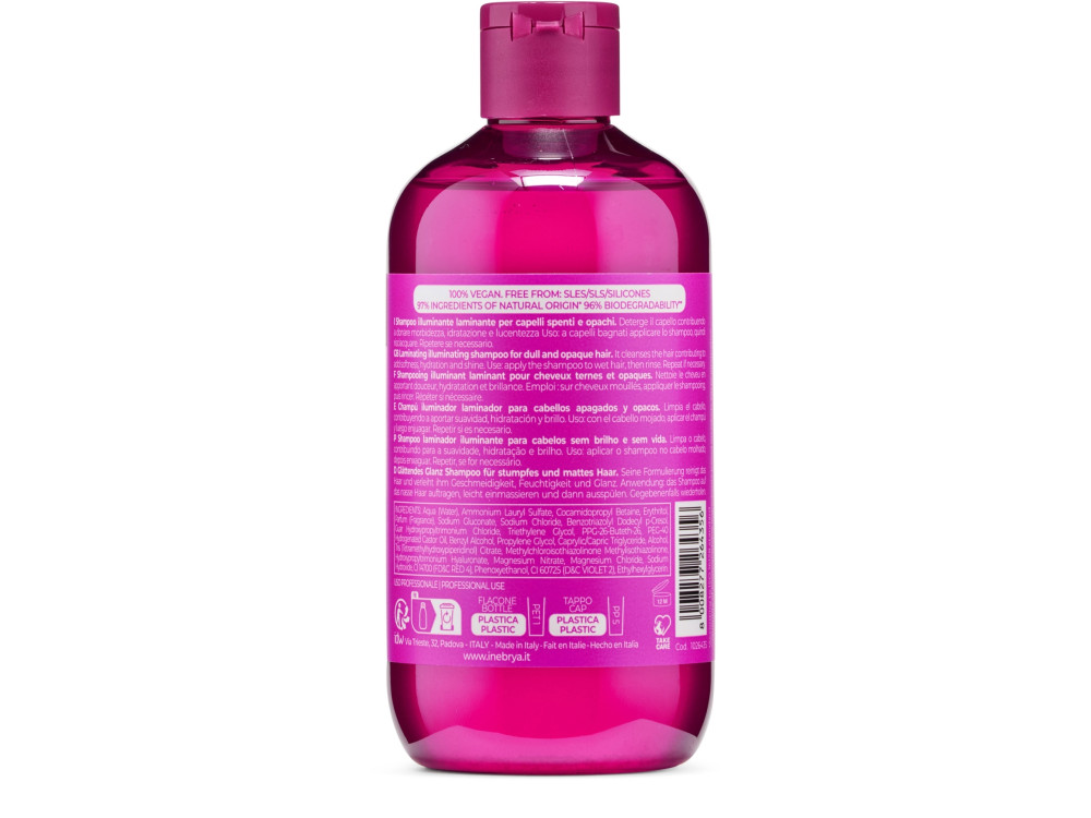 Шампунь для блиску волосся з ефектом глазурування Inebrya Shecare Glazed Shampoo 300 мл