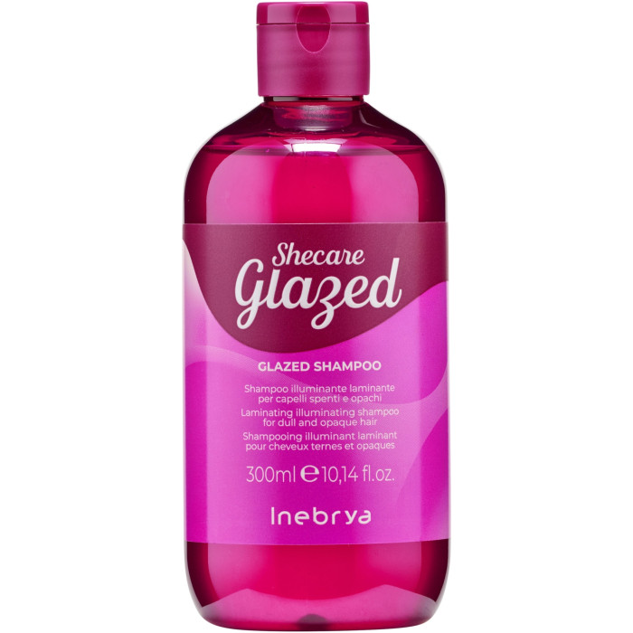 Шампунь для блиску волосся з ефектом глазурування Inebrya Shecare Glazed Shampoo 300 мл