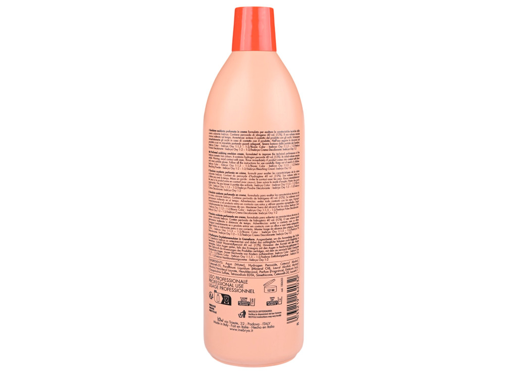 Парфумована окислювальна емульсія Inebrya Color Oxidizing Perfumed Emulsion Cream 40 Vol 12% 1000 мл