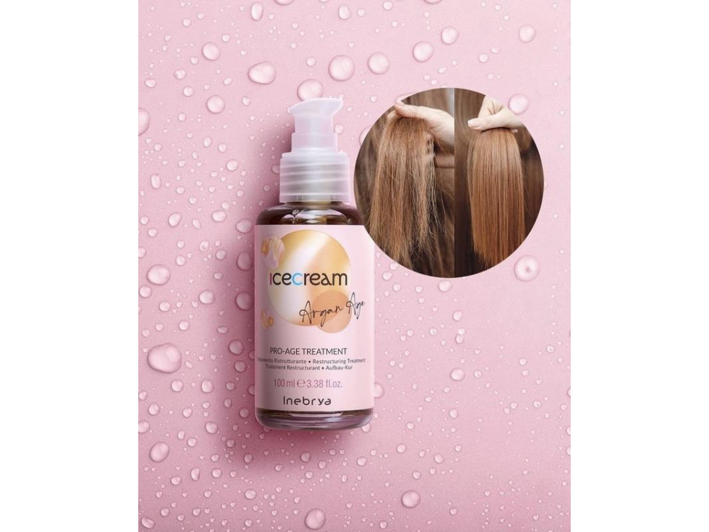 Арганова олія проти посічених кінчиків Inebrya Ice Cream Pro Age Argan Oil Treatment 100 мл