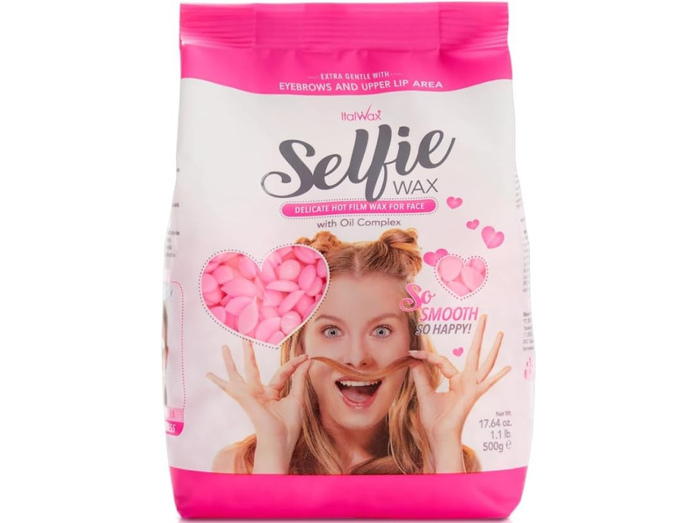 Гарячий плівковий віск в гранулах Italwax 500г Selfie для обличчя