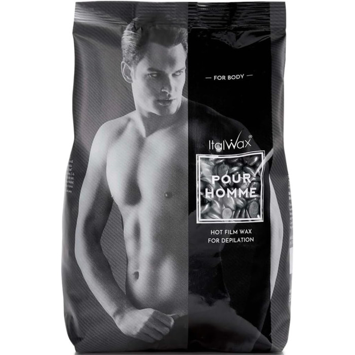 Гарячий плівковий віск в гранулах Italwax 1000г SILVER (Pour Homme) для чоловіків