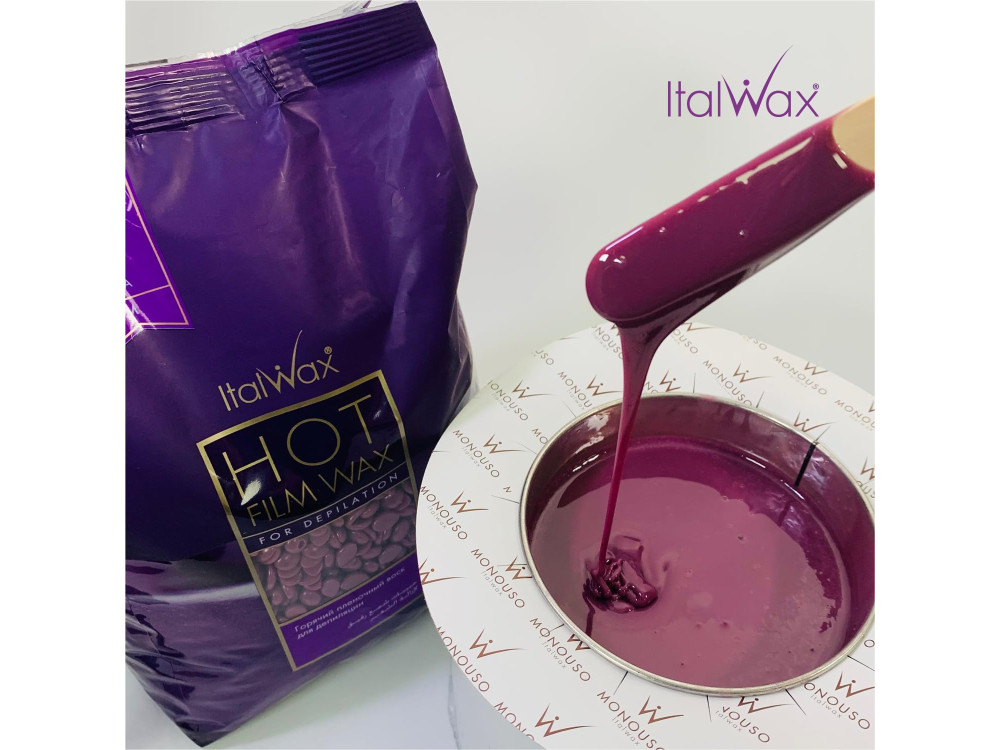 Гарячий плівковий віск в гранулах Italwax 100г Слива