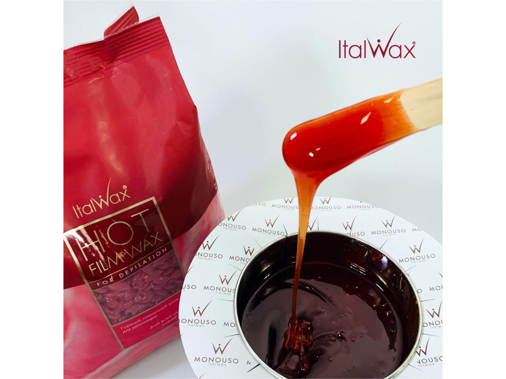 Гарячий плівковий віск в гранулах Italwax 1000г Троянда