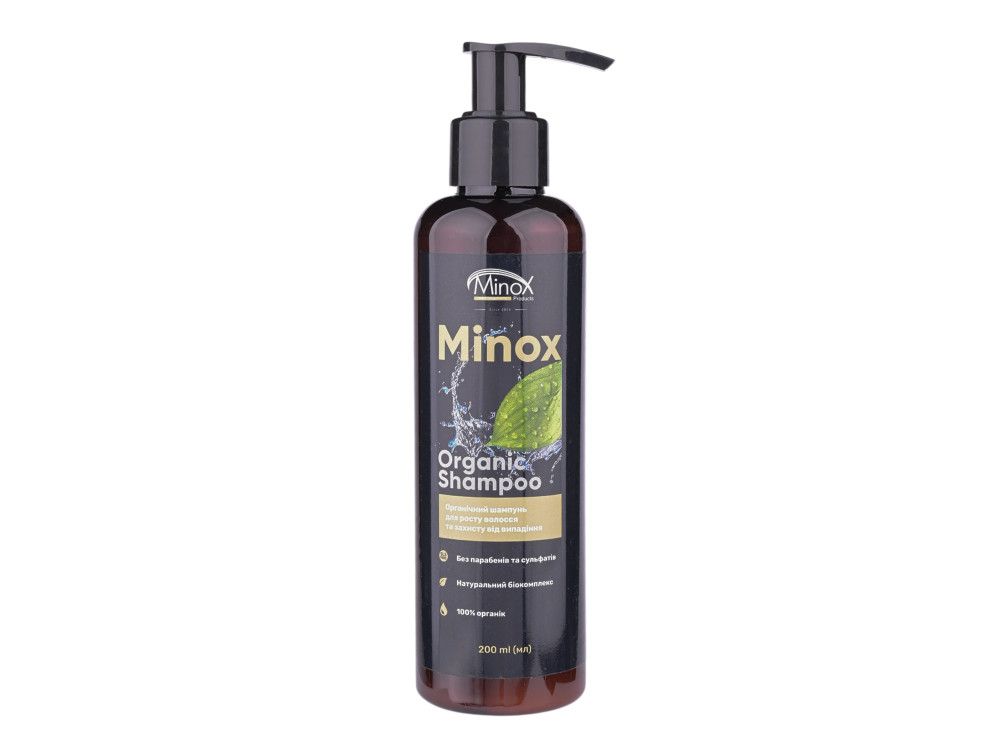 Органічний шампунь від випадіння волосся Minox Organic Shampoo, 200 мл
