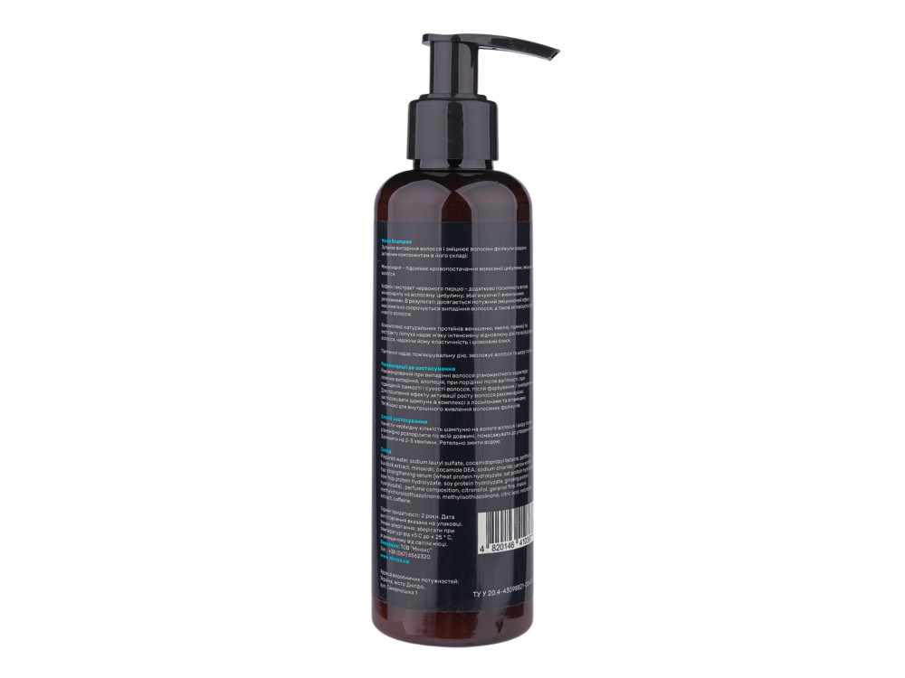 Шампунь з міноксидилом від випадіння волосся Minox Shampoo, 200 мл