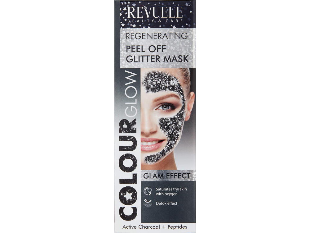 Маска-плівка для обличчя чорна регенеруюча Revuele Color Glow, 80 мл
